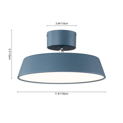 Fjërgge – Scandinavische LED Plafondlamp met Acryl Kap (Groen/Blauw, 3000K Warm Wit)