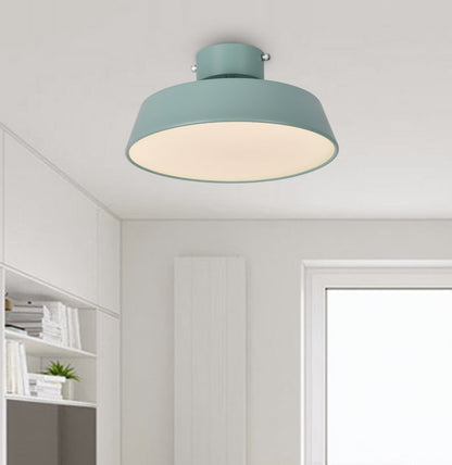Fjërgge – Scandinavische LED Plafondlamp met Acryl Kap (Groen/Blauw, 3000K Warm Wit)