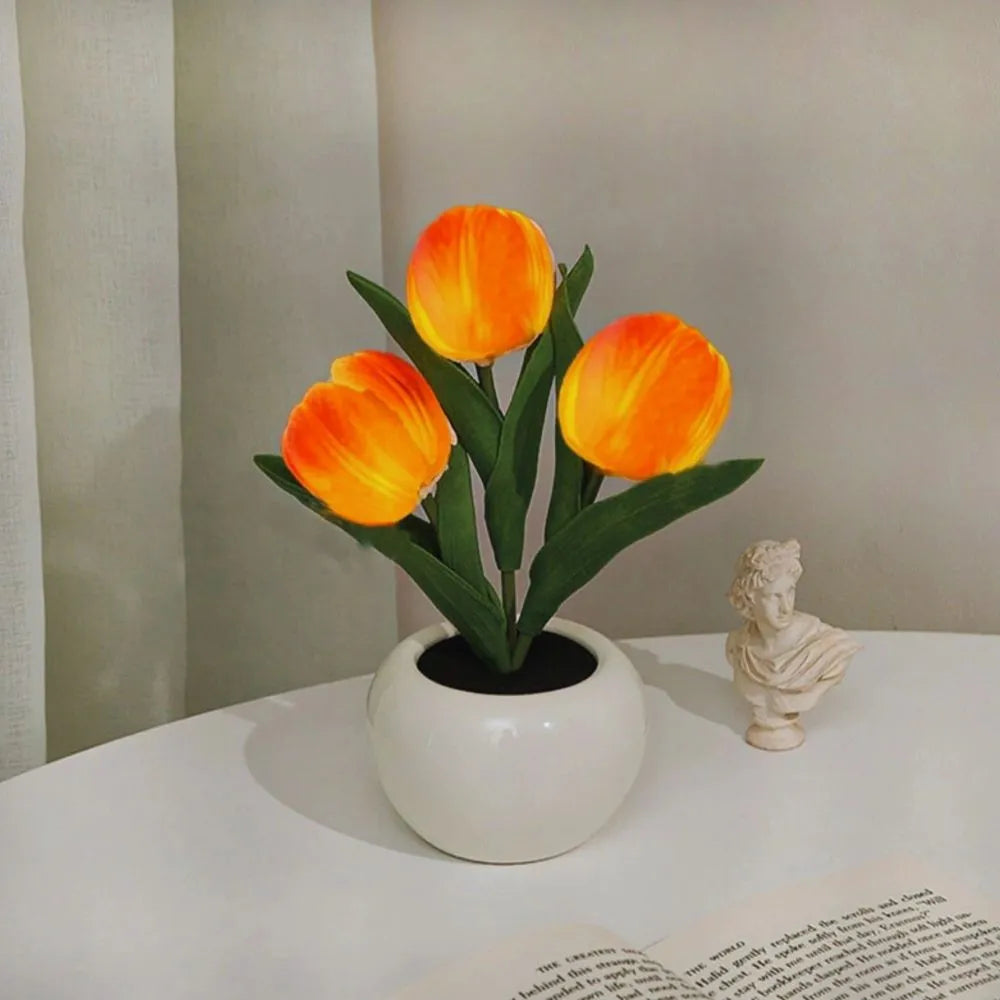 Tulp Nachtlamp – Elegante Bloemen LED Lamp voor Gezellige Sfeer