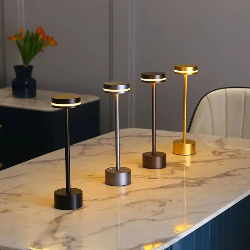 Mirora - Stijlvolle draadloze tafellamp met 3 lichtkleuren en dimfunctie