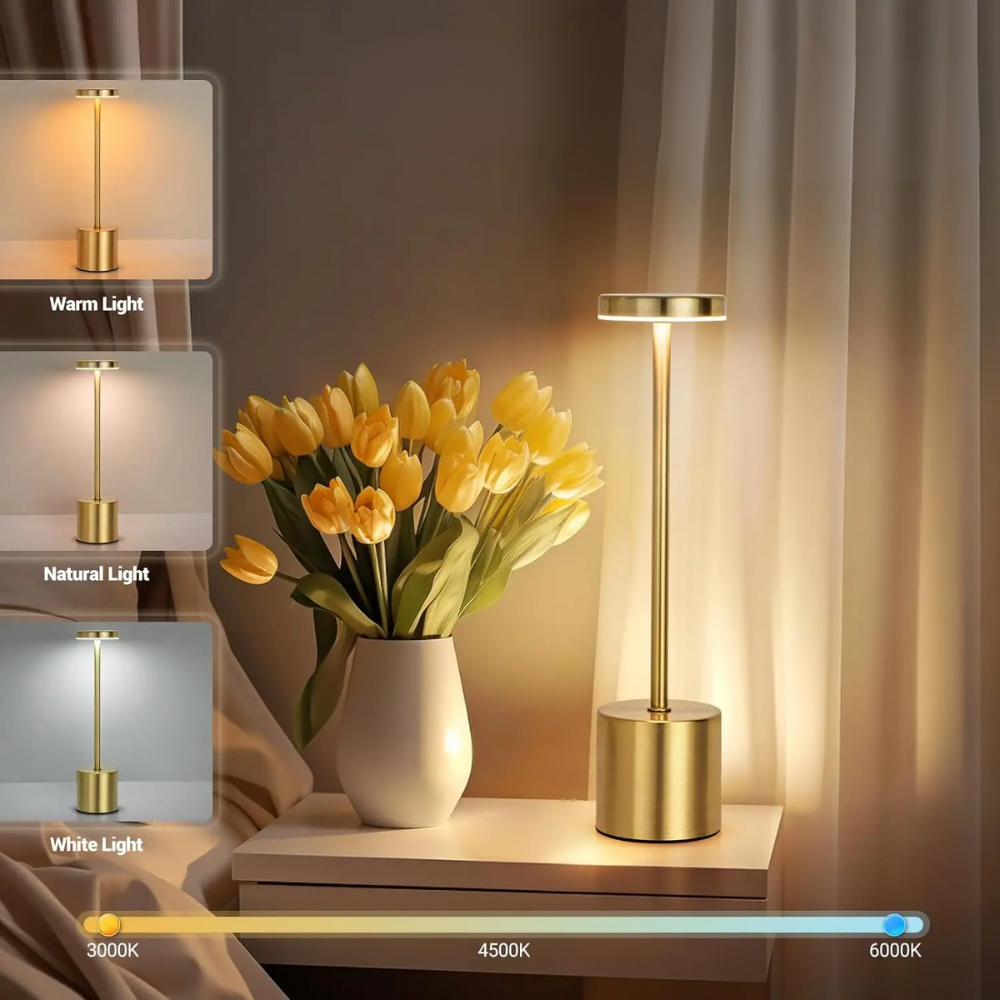 Elegante H-Vormige LED Designlamp met USB-C Oplaadfunctie