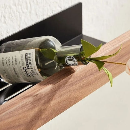 Massief Houten Wandplank – Zelfklevend, Vochtbestendig & Perfect voor Badkamer