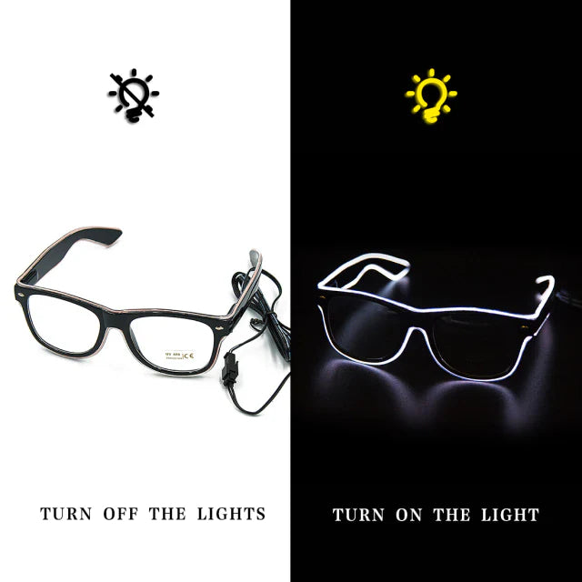 LED Neon Party Bril – Verlicht je Stijl en Straal in het Donker